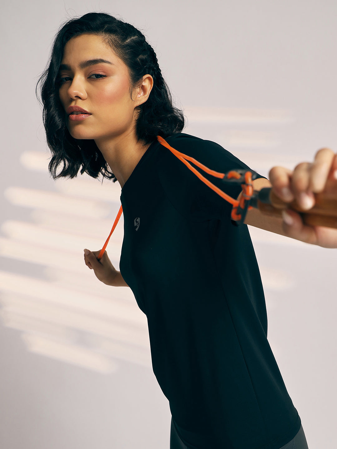 T-SHIRT WOMEN SG H3WT8261 BLACK