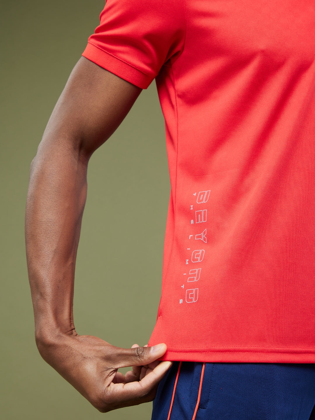 SG Men's Red Polo T-Shirt | Ideal for Trail Running, Fitness & Training, Jogging, Regular & Fashion Wear