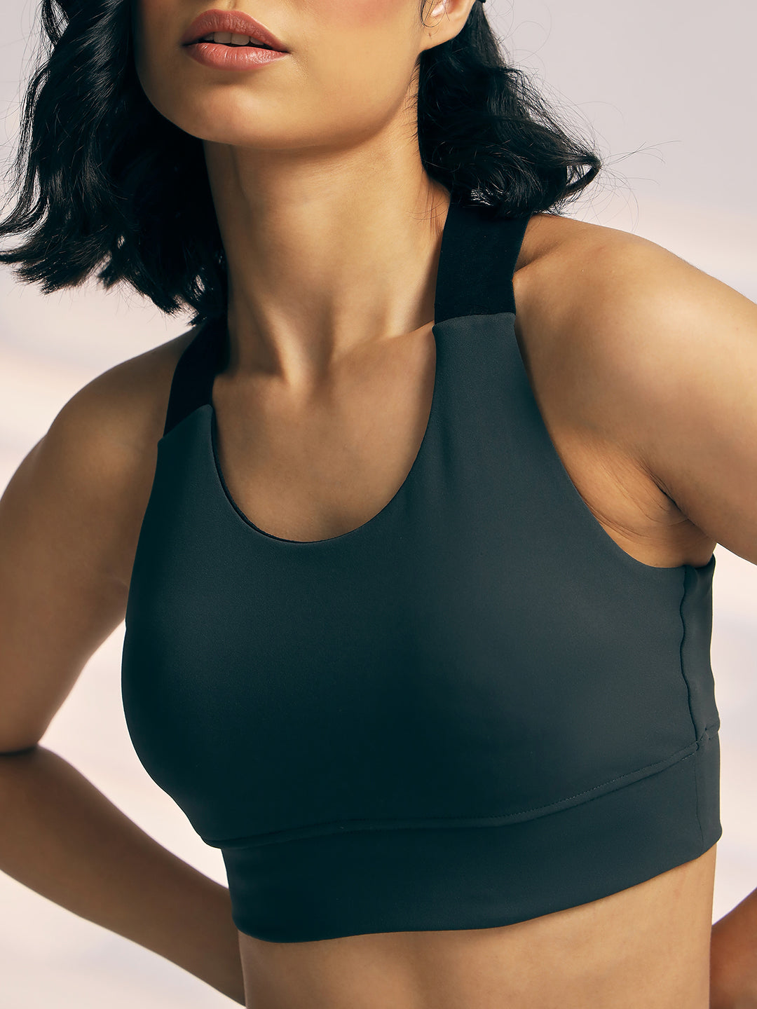 SPORTS BRA WOMEN SG H3WSB8250 DARK GREY