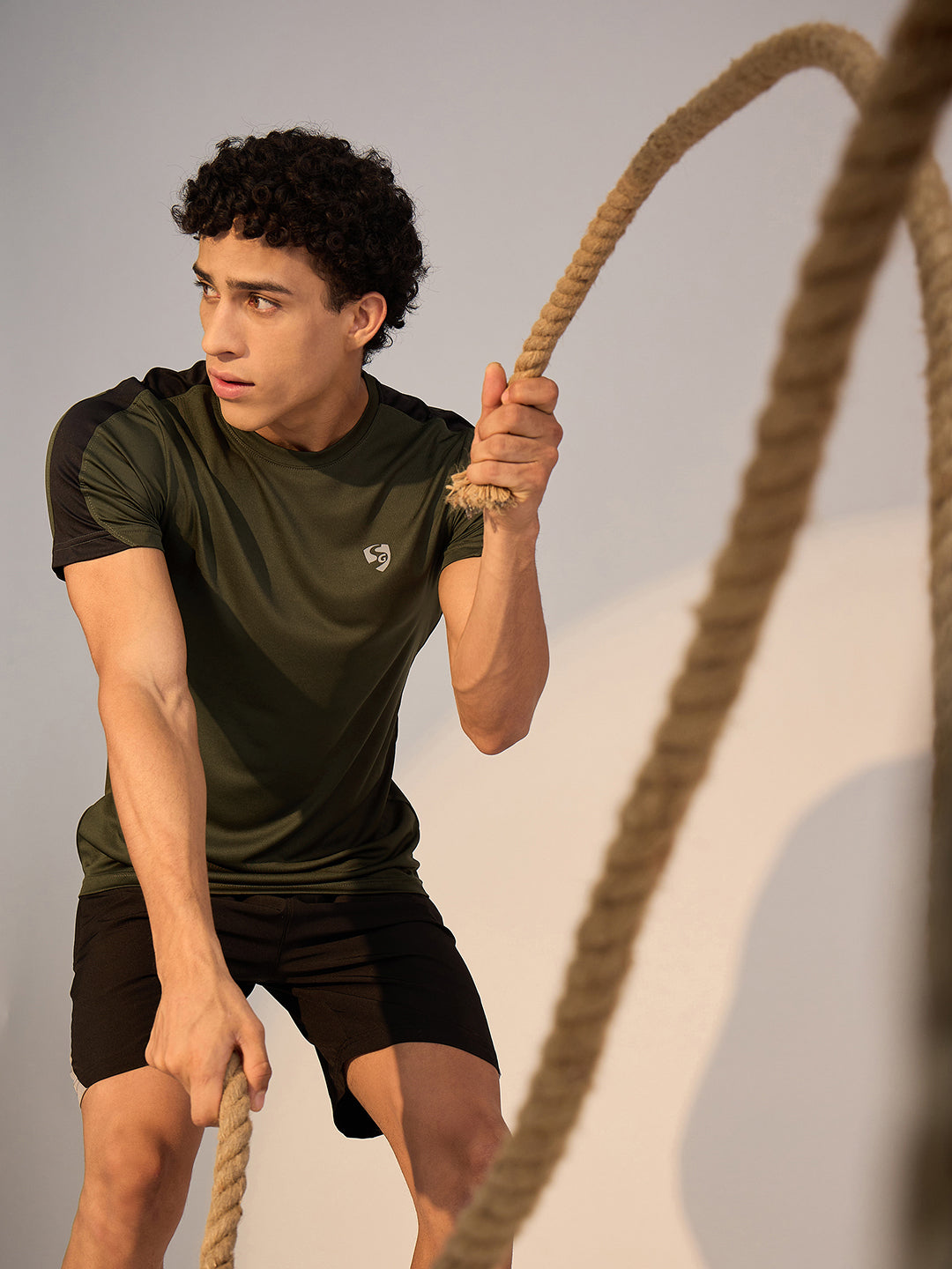 T-SHIRT MEN SG H3MT8208 OLIVE