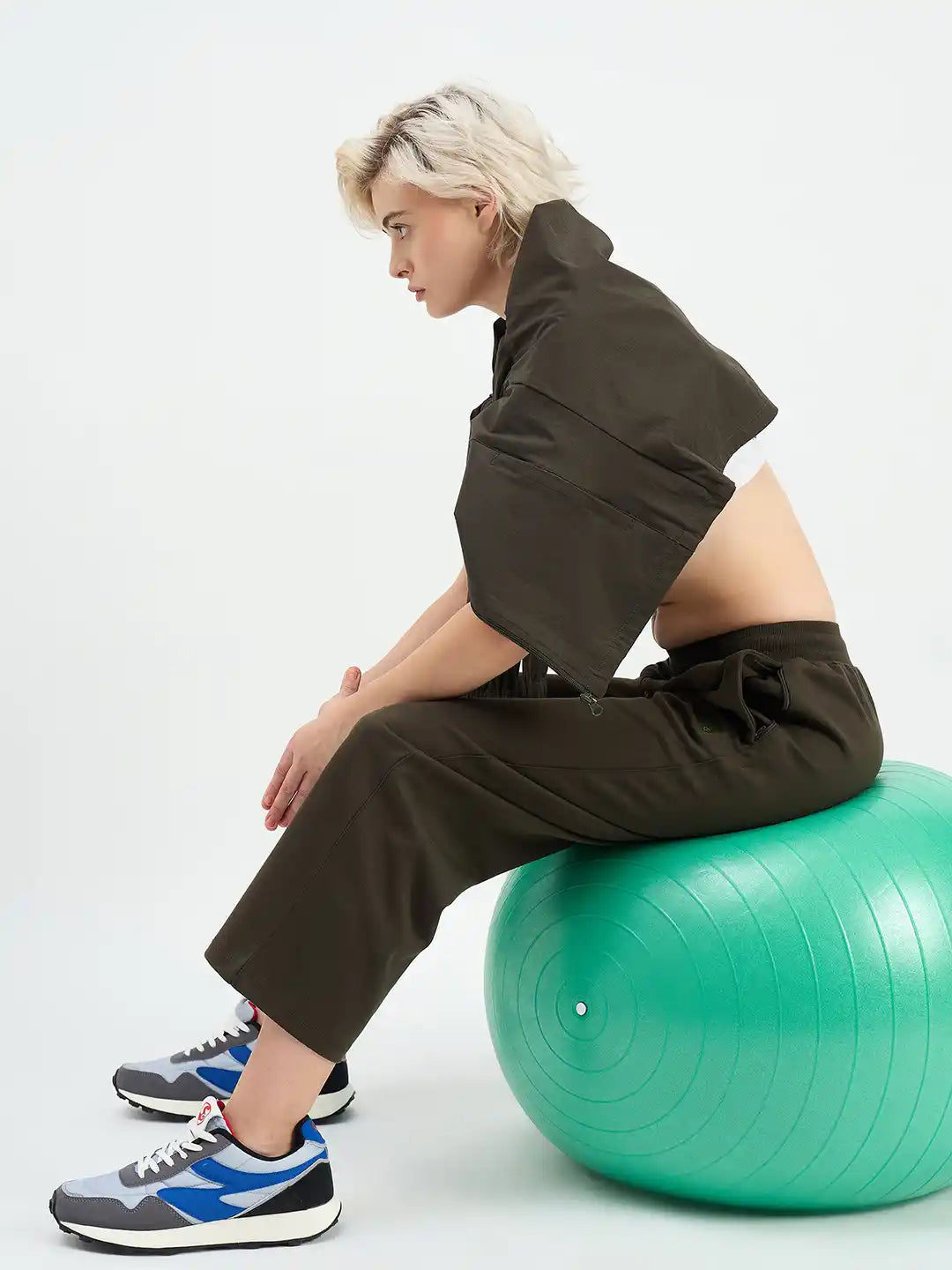 SG H2WTP83482 Women Olive Track Pant