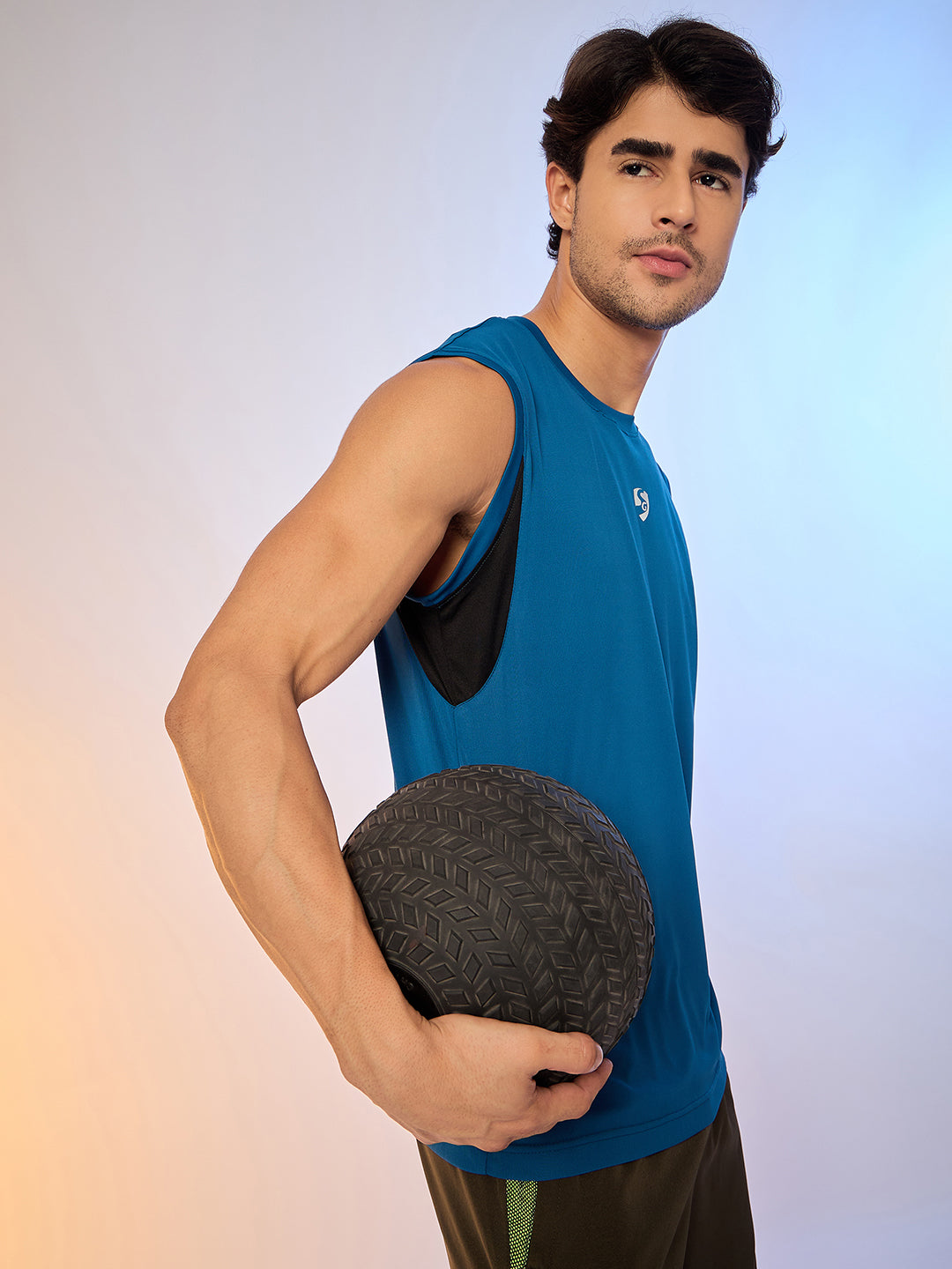 T.VEST MEN SG H3MV8201 TEAL