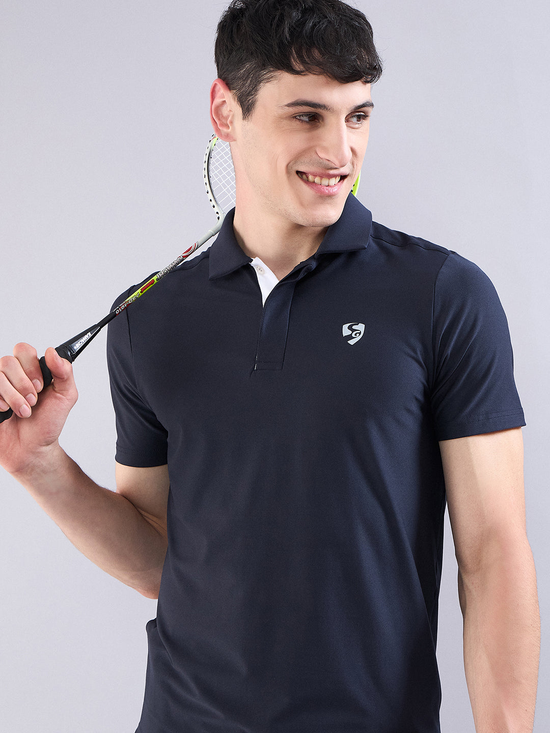 SG Men's Polo T-Shirt Navy Blue