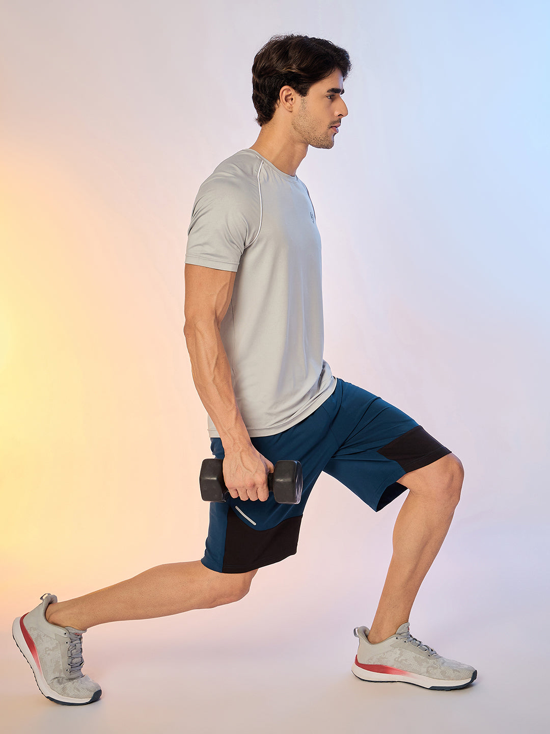 SHORTS MEN SG H3MS8218 TEAL/BLACK