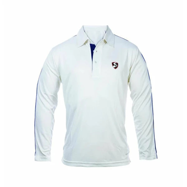 SG Junior Century Full Sleeve Cricket Shirt Whites
