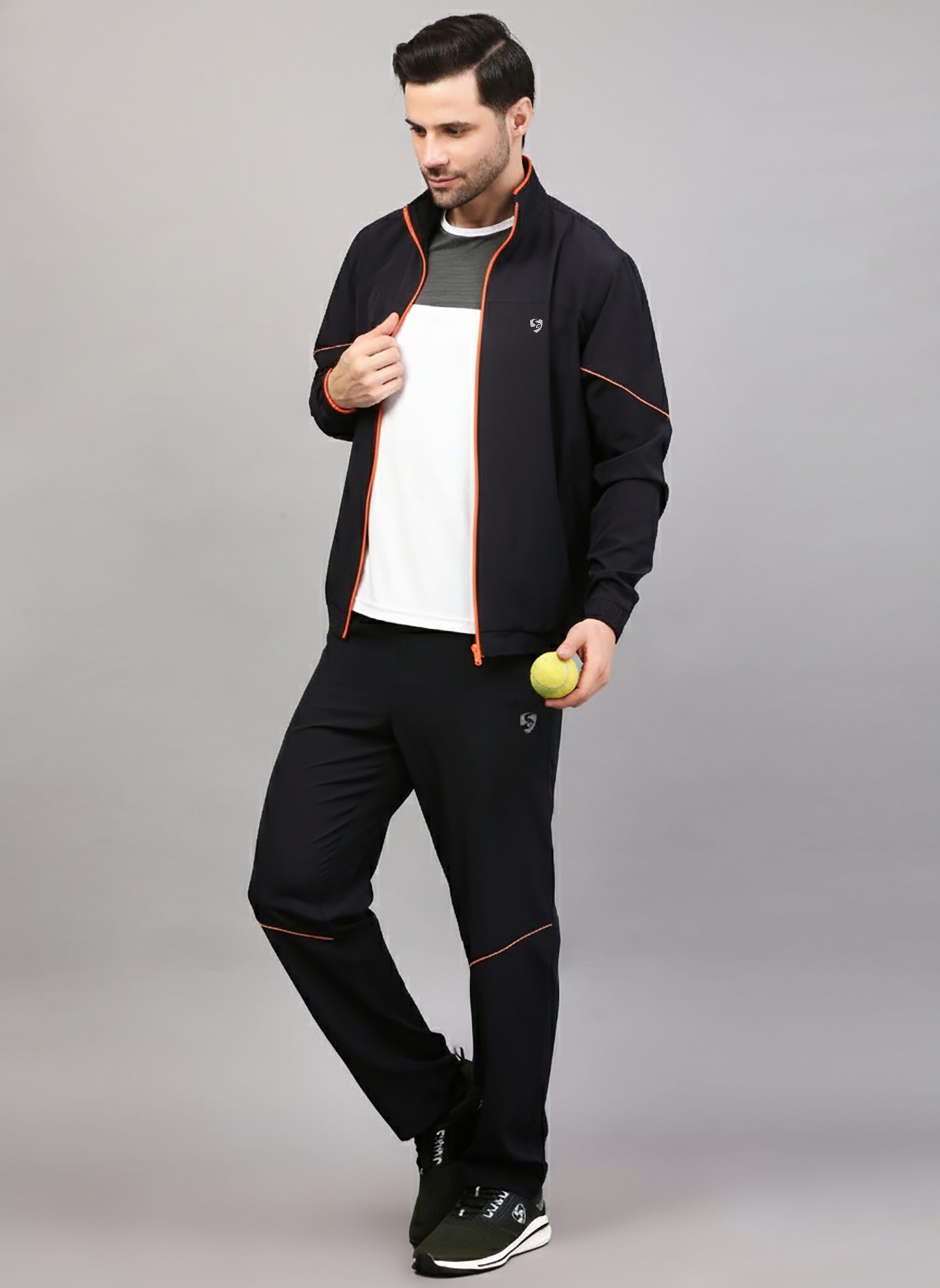 TRACKSUIT MEN SG MPMTS0014 NAVY/ORANGE