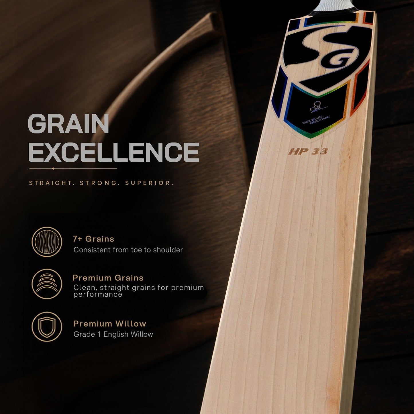 SG HP 33 English Willow Cricket Bat
