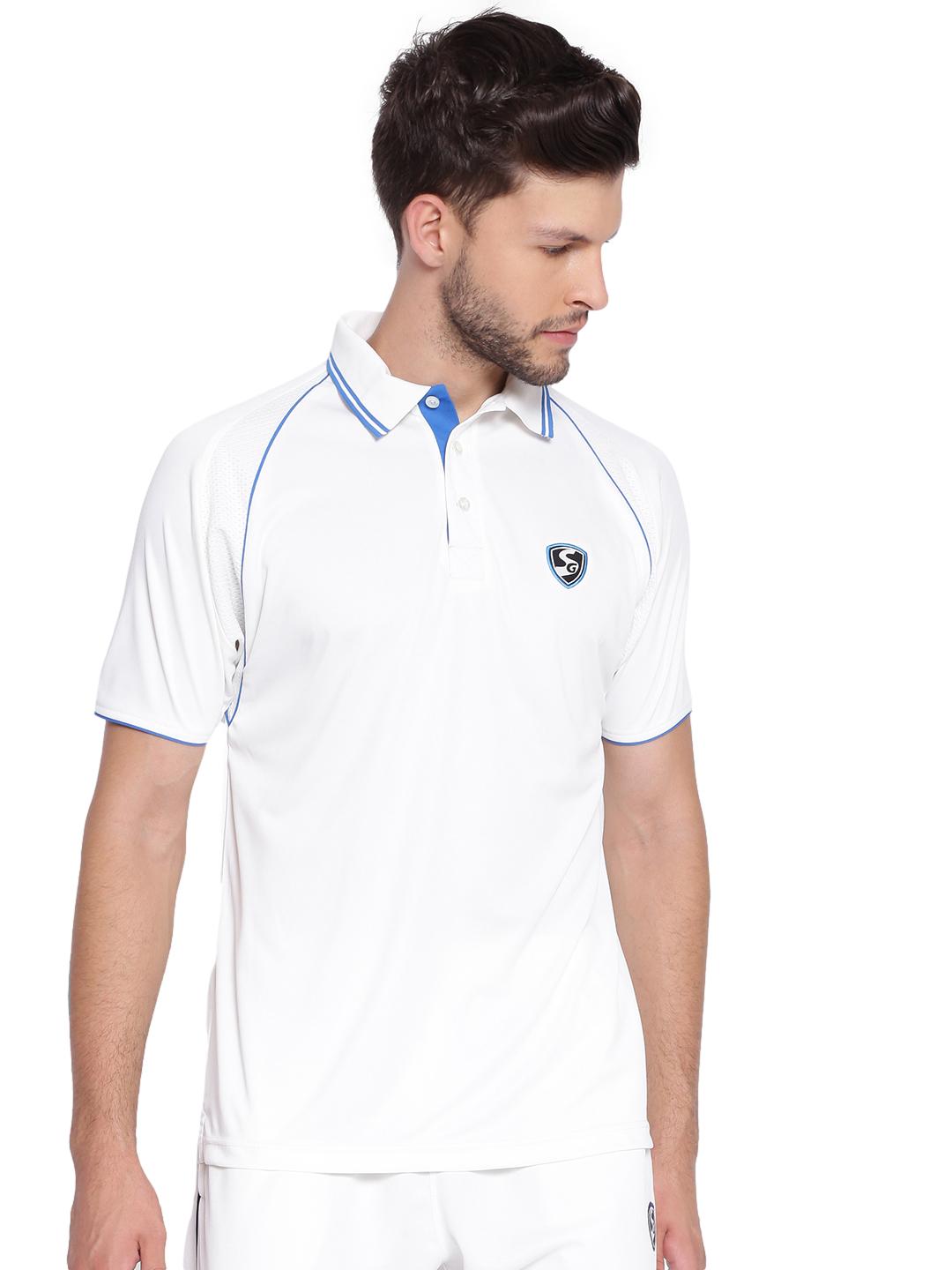 SG Premium 2 0 Half Sleeve Shirt Cricket Whites