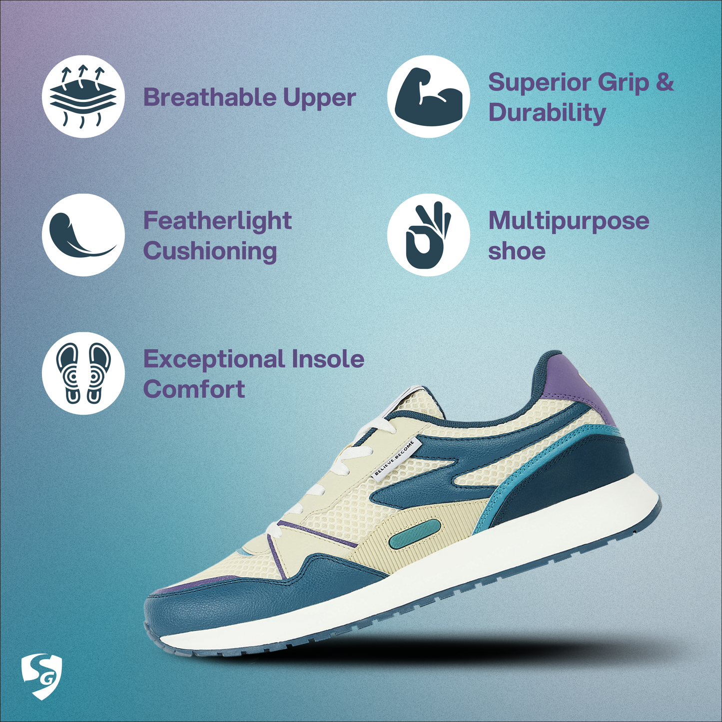 Lifestyle Shoes SG COSMOS (Blue / Beige)