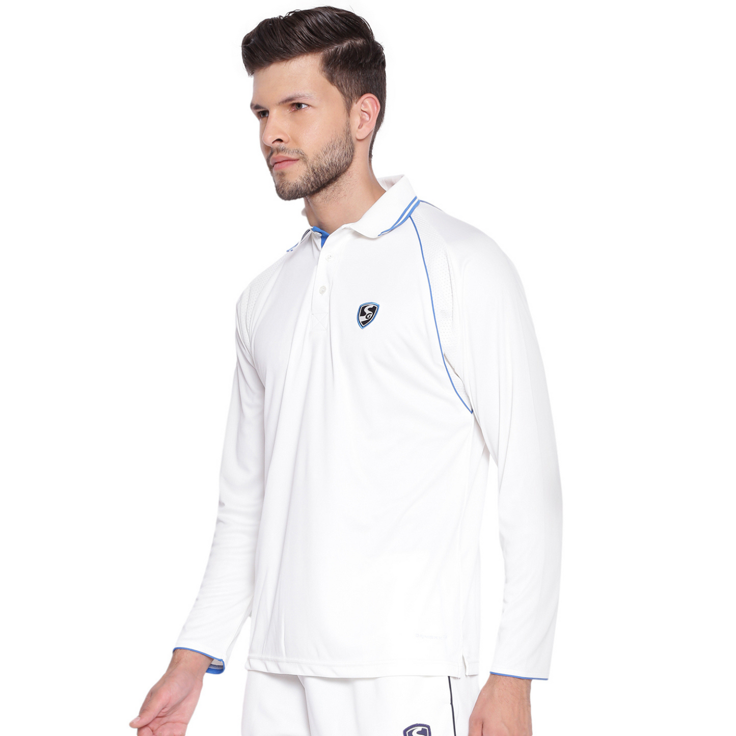 SG Premium 2 0 Full Sleeve Shirt Cricket Whites