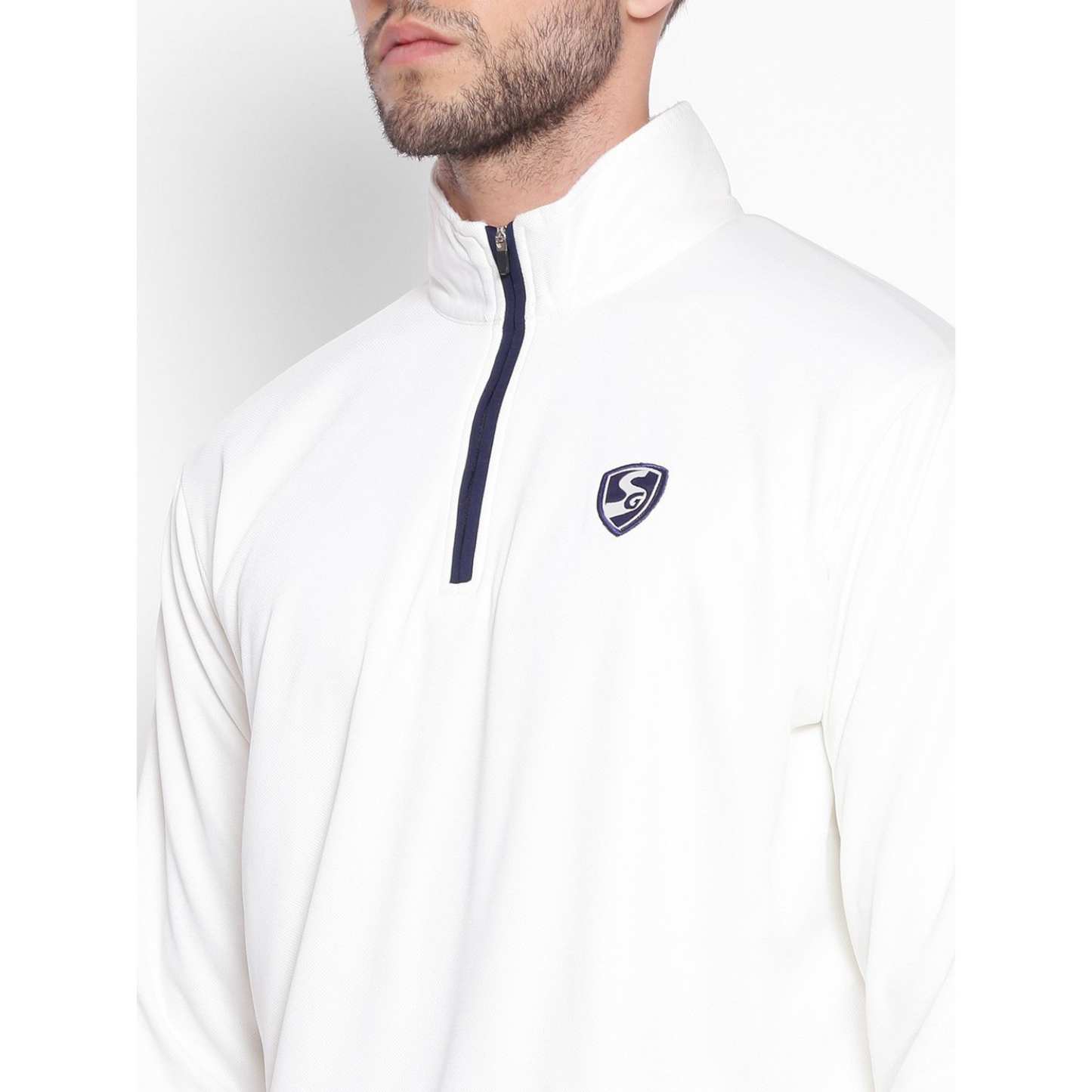 SG Senior ICON Full Sleeve Pullover Cricket Whites