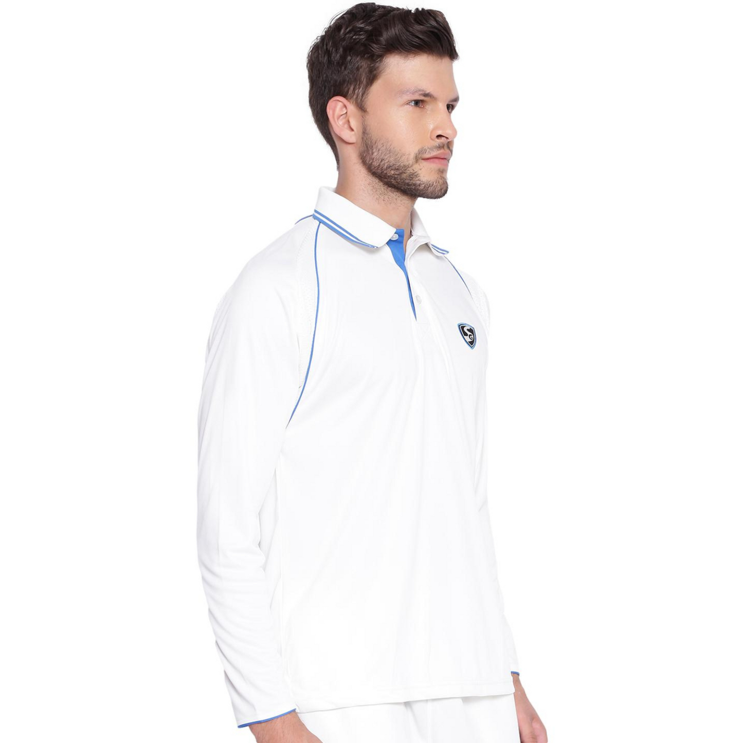 SG Premium 2 0 Full Sleeve Shirt Cricket Whites