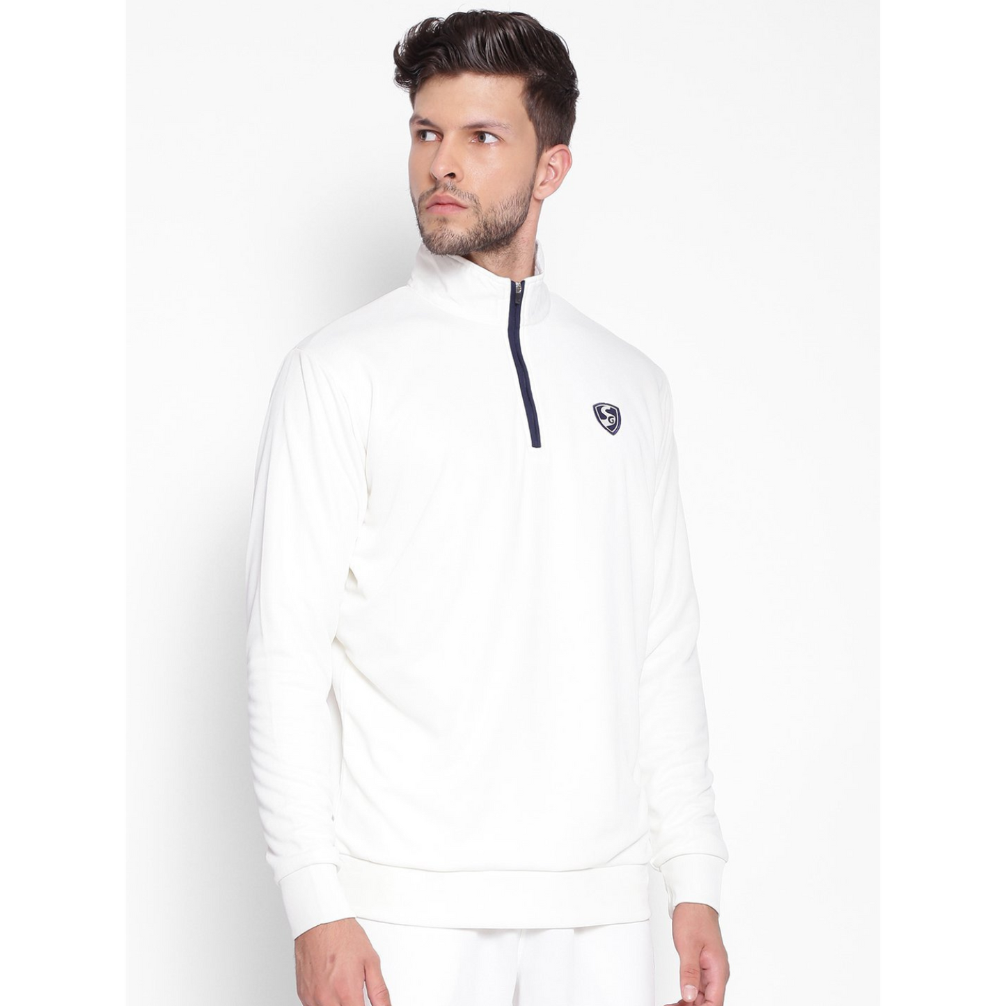 SG Senior ICON Full Sleeve Pullover Cricket Whites