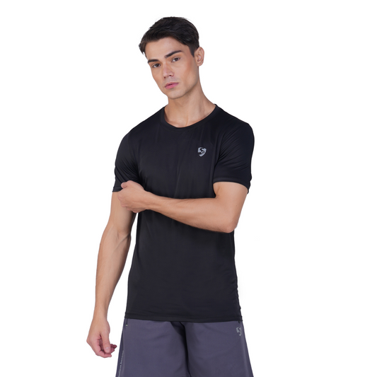 SG Men's Round Neck T-Shirt for Men & Boys | Ideal for Trail Running, Gym Fitness & Training, Jogging, Regular & Fashion Wear