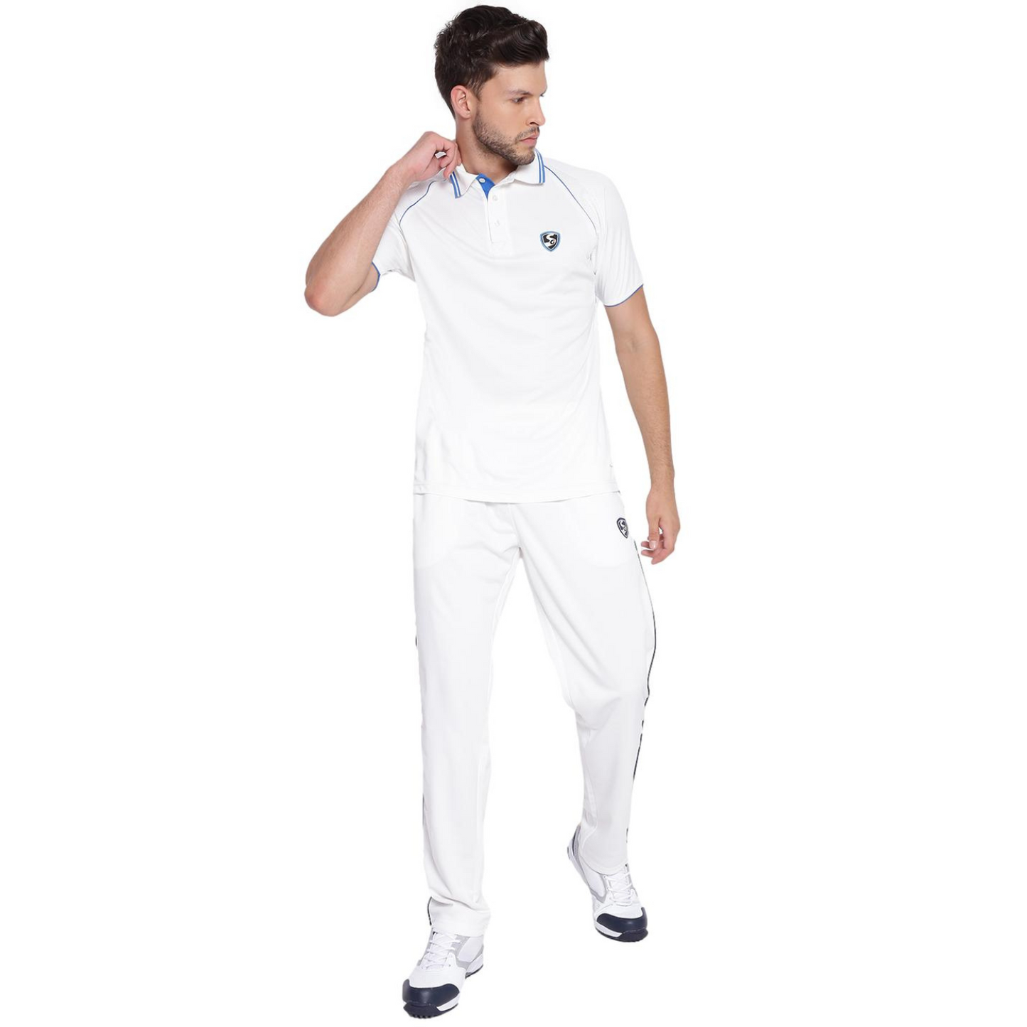 SG Premium 2 0 Half Sleeve Shirt Cricket Whites