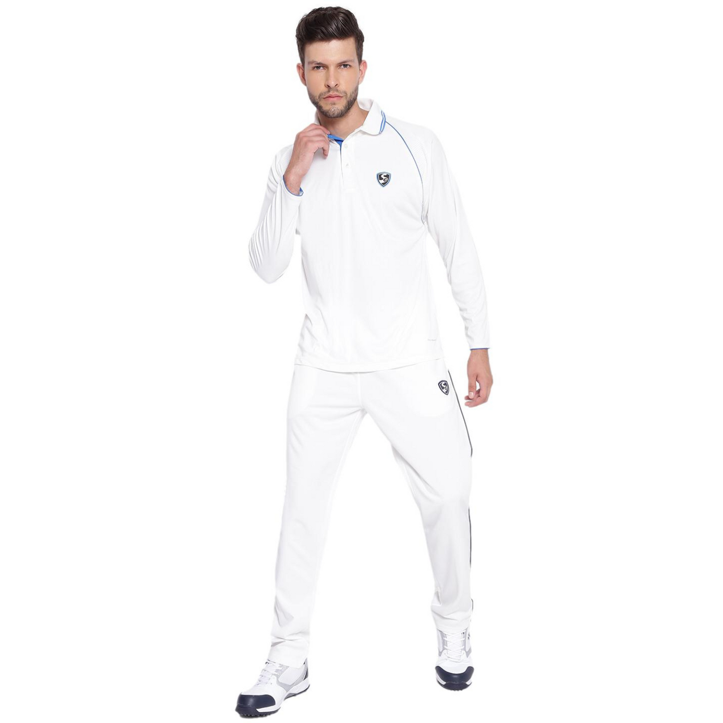 SG Premium 2 0 Full Sleeve Shirt Cricket Whites