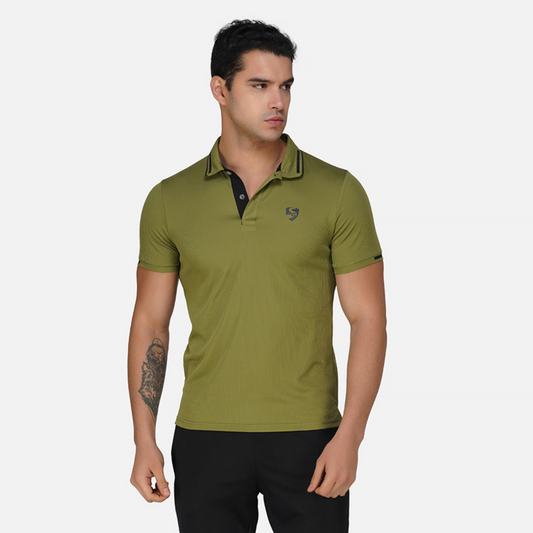SG Regular Comfort Fit Polo T-Shirt For Mens & Boys, Olive Green & Royal Blue| Ideal for Trail Running, Fitness & Training, Jogging, Gym Wear & Fashion Wear