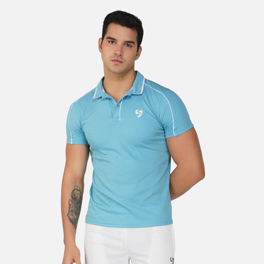 SG Regular Comfort Fit Polo T-Shirt For Mens & Boys, Ocean Blue, Olive Green, Coco Brown & Pale Pink | Ideal for Trail Running, Fitness & Training, Jogging, Gym Wear & Fashion Wear