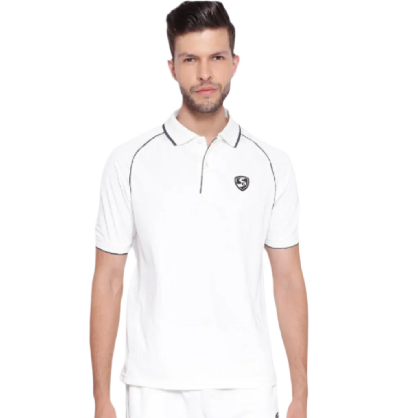 SG SAVAGE 2.0 Half Sleeve Cricket Shirt Whites