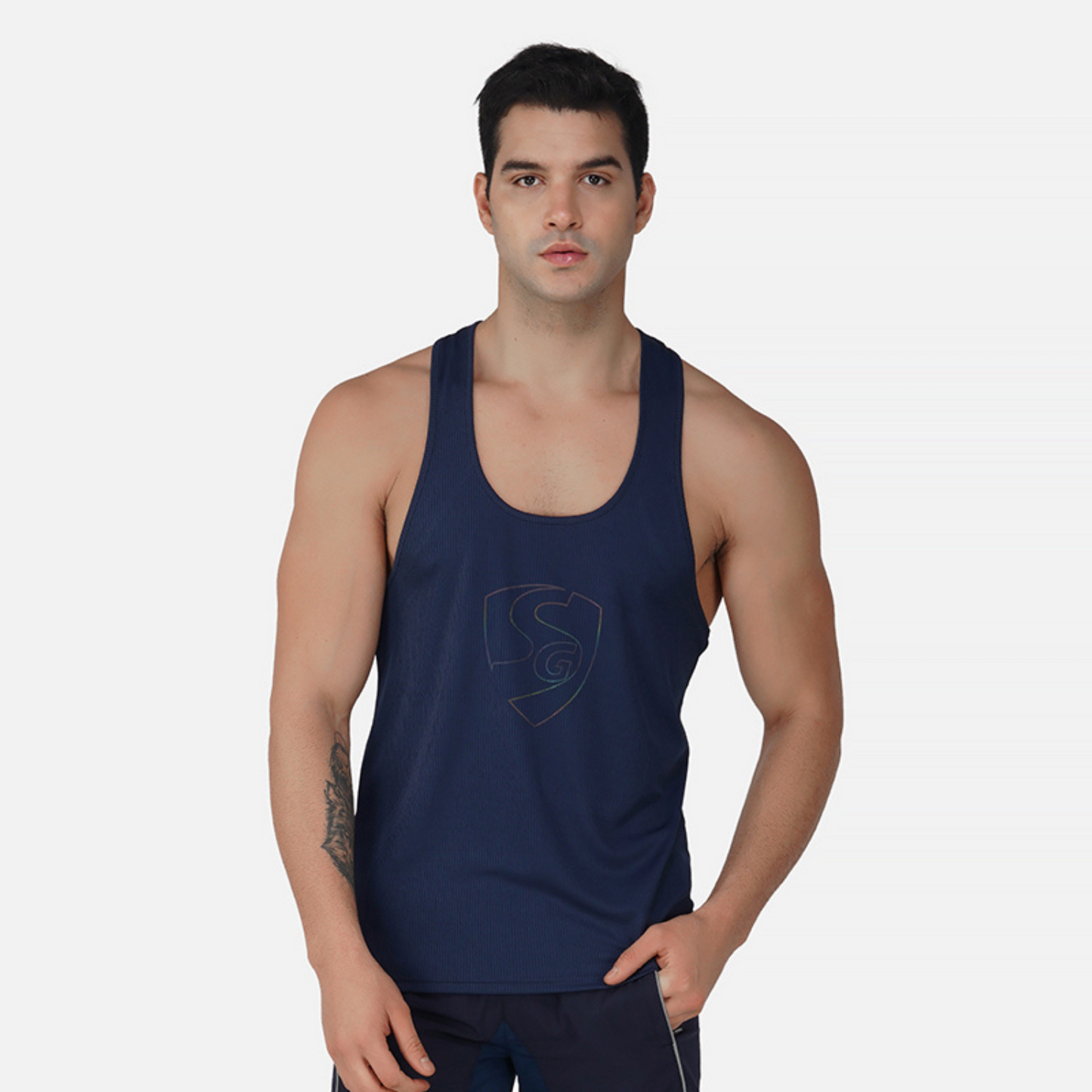 SG Regular Comfort Fit Vest For Mens & Boys, Midnight Blue & Olive Green | Ideal for Trail Running, Fitness & Training, Jogging, Gym Wear & Fashion Wear