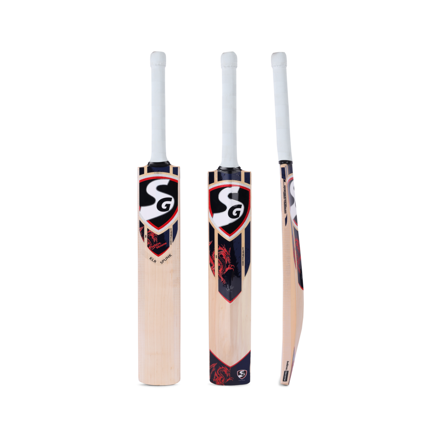 SG KLR Spunk English and Kashmir Combo Cricket Bat