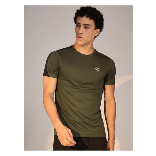 T-SHIRT MEN SG H3MT8208 OLIVE