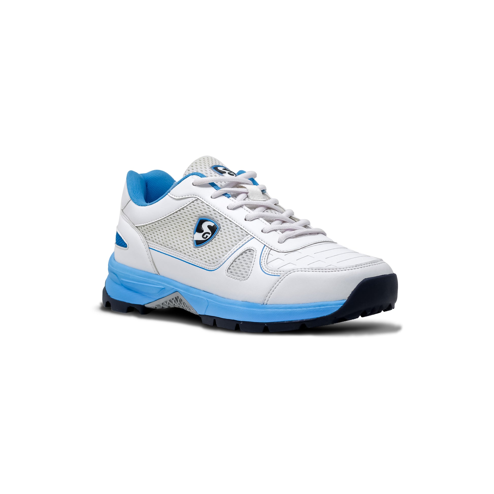 SG SCORER 6.0 Cricket Shoe Design for Performance on the Field - White/Aqua/Black