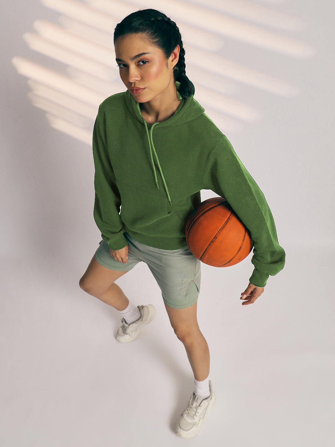 HOODIE WOMEN SG H4WH8293 SAGE
