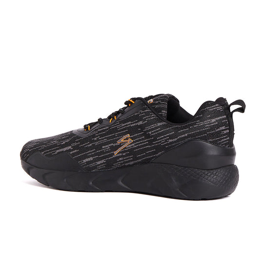 Unpar By SG Roar Running Sports Shoes For Men, Black/Orange | Ideal for Running/Walking/Gym/Jogging/Training Sports Fashion Footwear