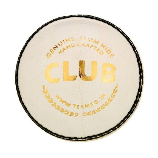 SG Club™ White Cricket Leather Ball