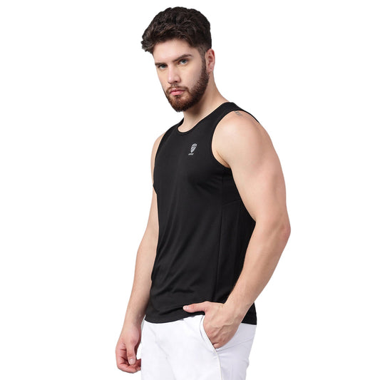 Unpar by SG Regular Comfort Fit Vest For Mens & Boys, Black | Ideal for Trail Running, Fitness & Training, Jogging, Gym Wear & Fashion Wear