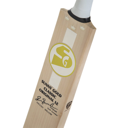 SG Sunny Gold Classic Original LE English Willow Cricket Bat with SG|Str8bat Sensor