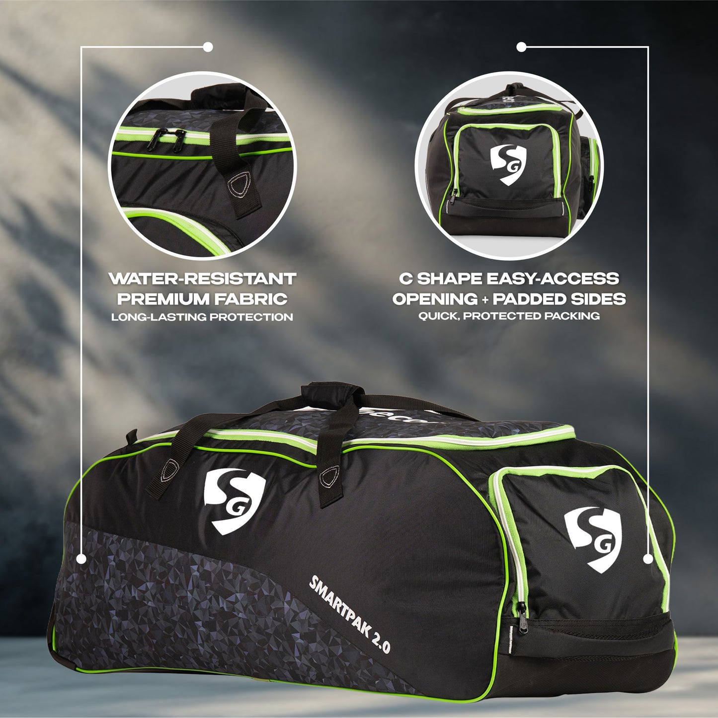 SG Smartpak 2.0 Wheelie Cricket Kit Bag
