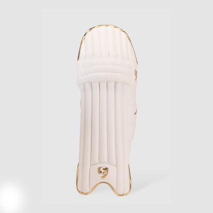 SG Hilite White/Golden Batting Legguards