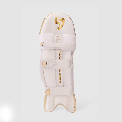SG Hilite White/Golden Batting Legguards
