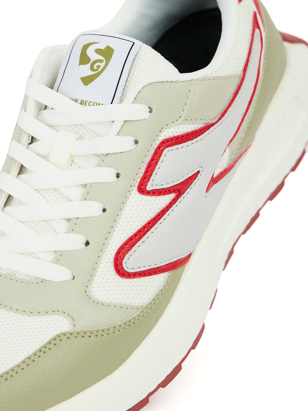 SG Crest Running Shoes ( White / Green / Beige, Red / White / Beige)