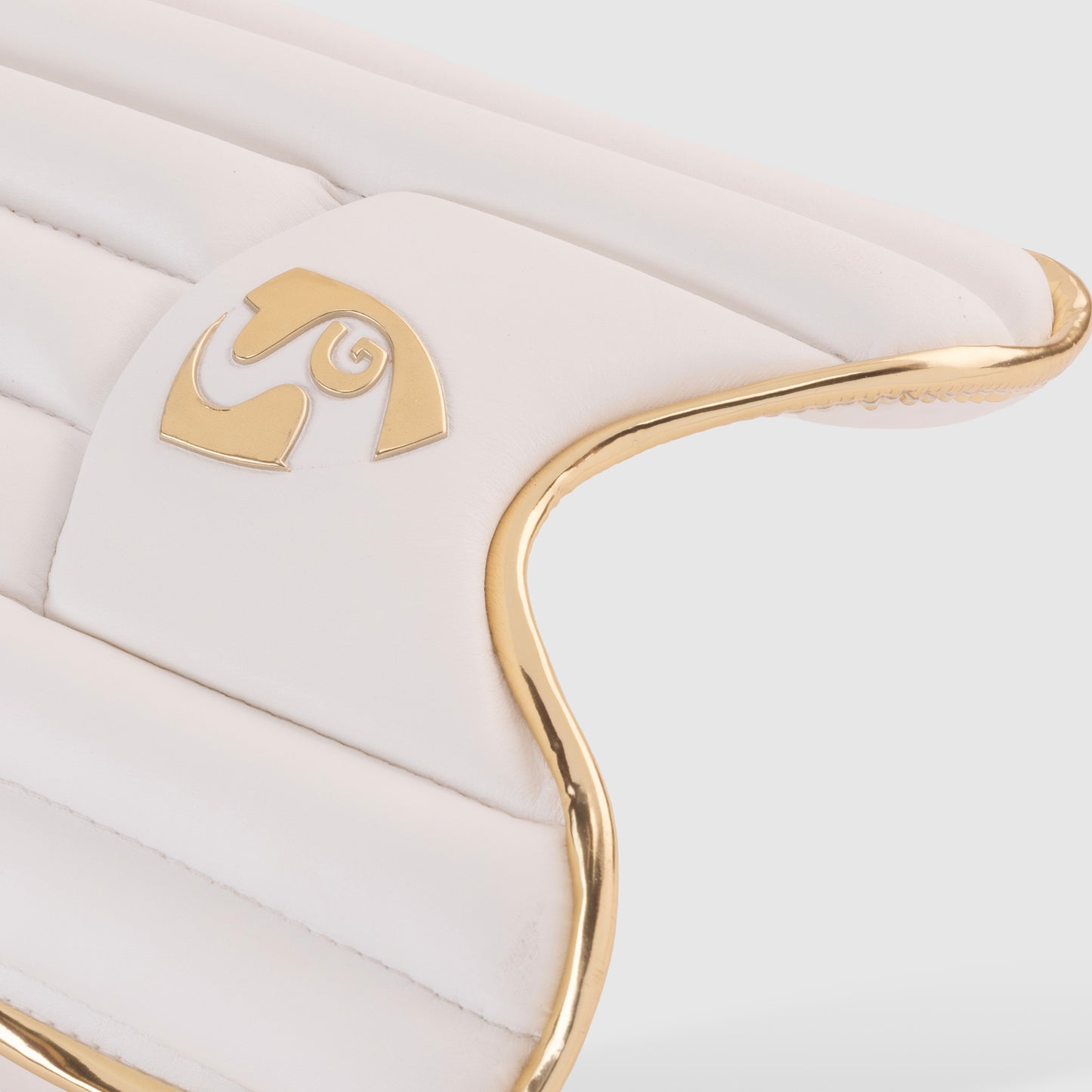 SG Hilite White/Golden Batting Legguards