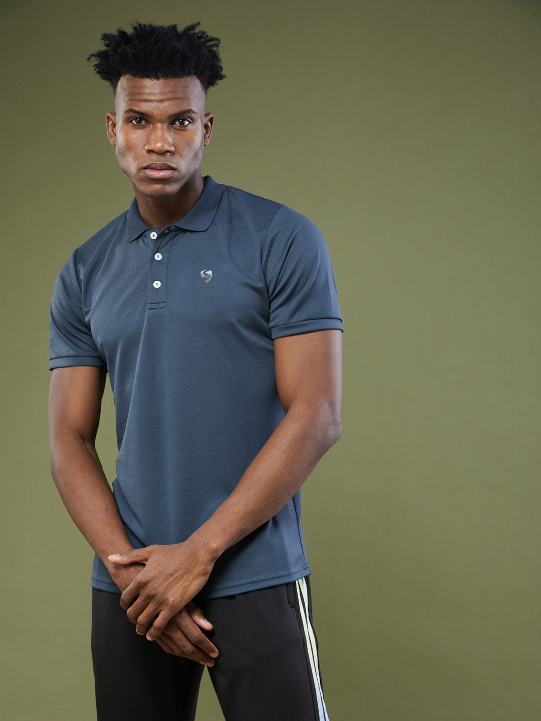 SG Men's Polo T-Shirt | Ideal for Trail Running, Fitness & Training, Jogging, Regular & Fashion Wear