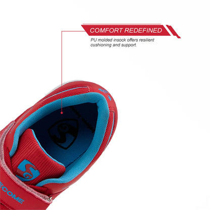 SG Vortex Spikes Shoes Neon Red