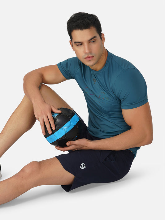 SG Men's Regular Comfort Fit Sports Shorts for Mens & Boys | Ideal for Trail Running, Gym Fitness & Training, Jogging, Regular & Fashion Wear, NAVY BLUE