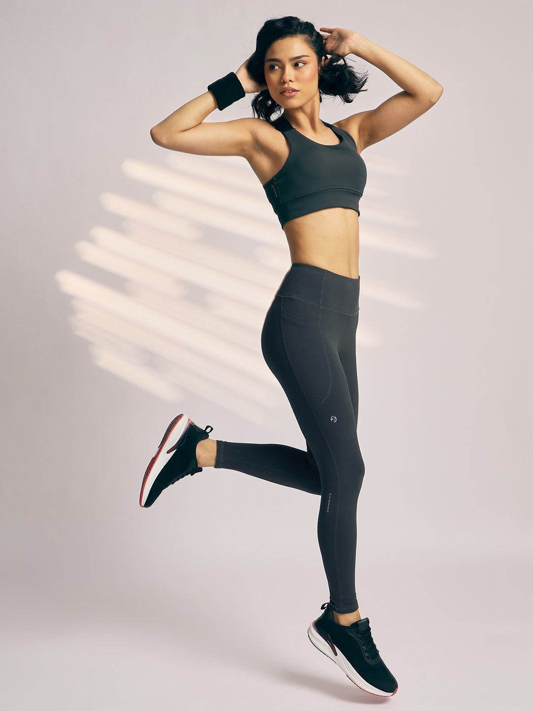 LEGGINGS WOMEN SG H3WL8275 DARK GREY