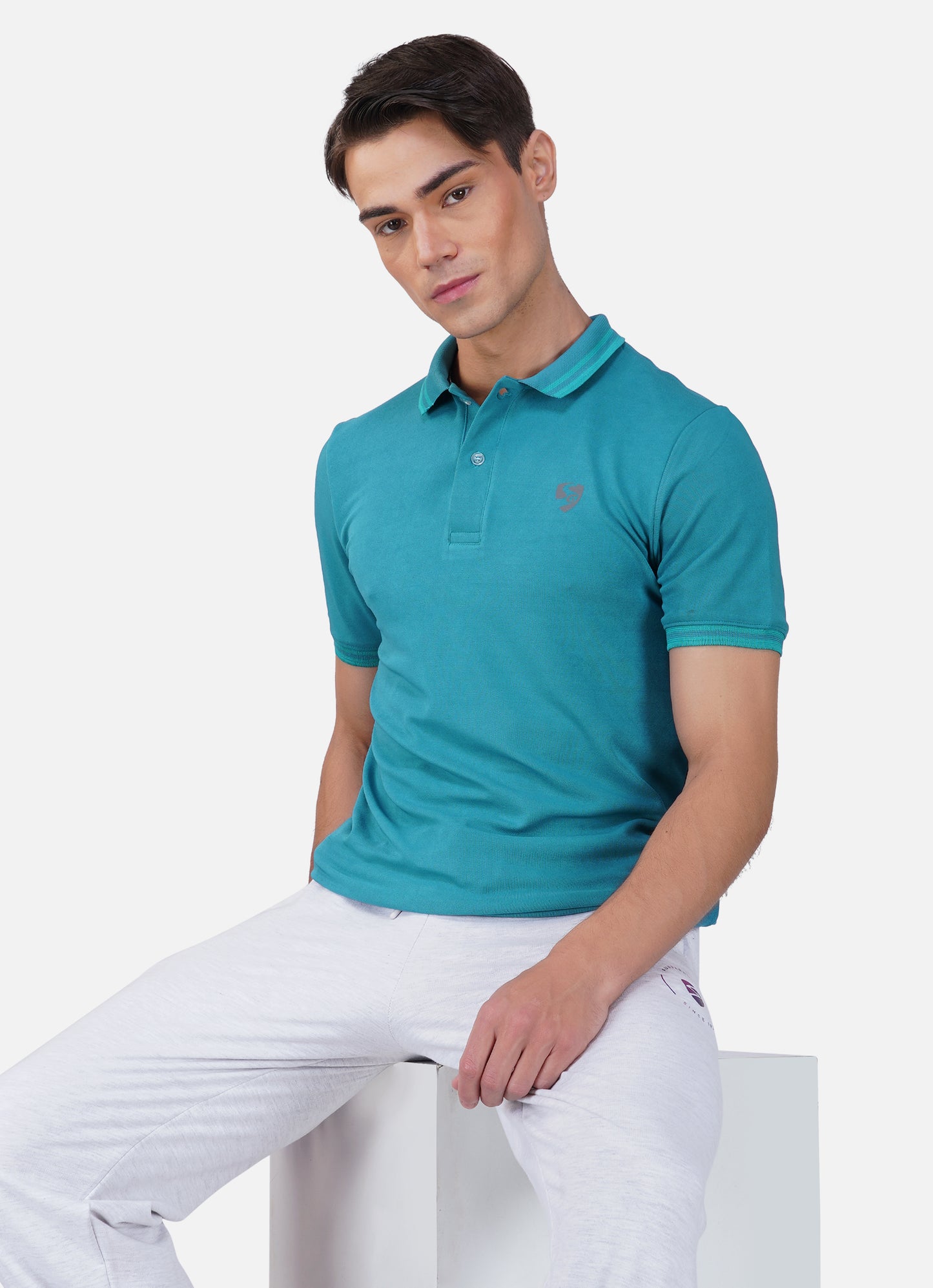 SG Men's Polo T-Shirt | Ideal for Trail Running, Fitness & Training, Jogging, Regular & Fashion Wear