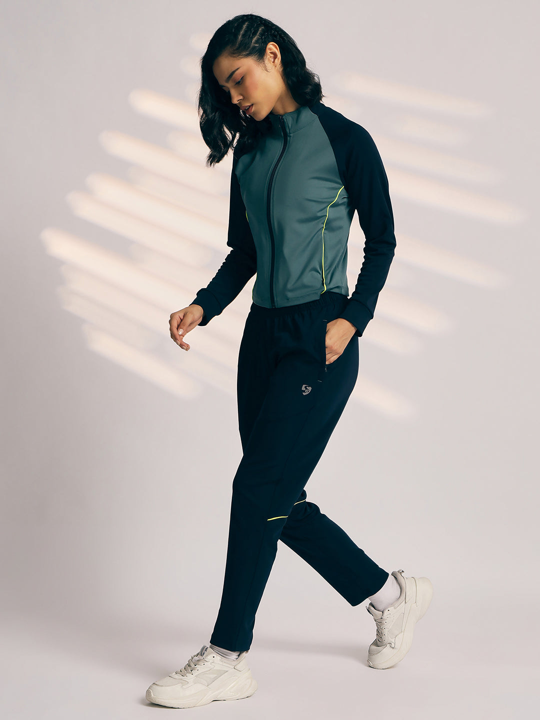 TRACKSUIT WOMEN SG H3WTS8294 SAGE/NAVY