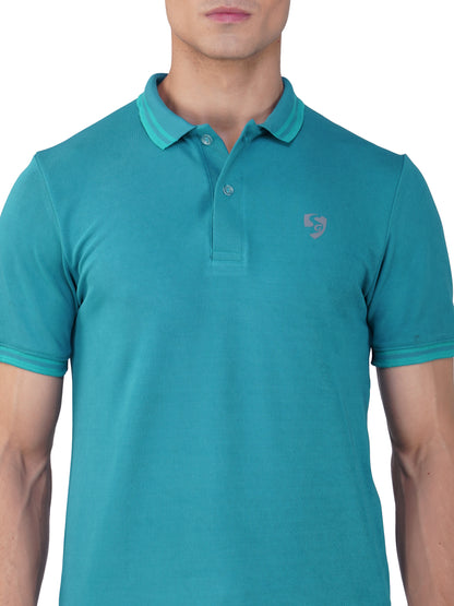 SG Men's Polo T-Shirt | Ideal for Trail Running, Fitness & Training, Jogging, Regular & Fashion Wear