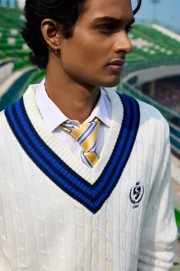 The Pavilion Cricket Pullover (Navy)