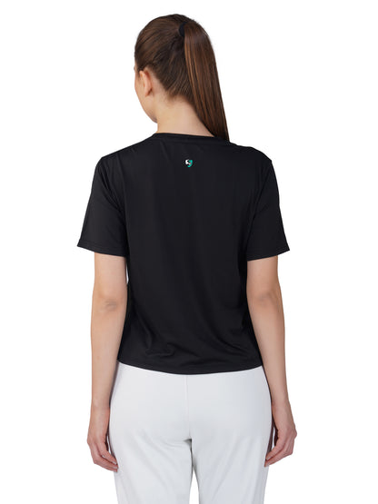 SG Women'S Round Neck T-Shirt for Womens & Girls | Ideal for Trail Running, Gym Fitness & Training, Jogging, Regular & Fashion Wear