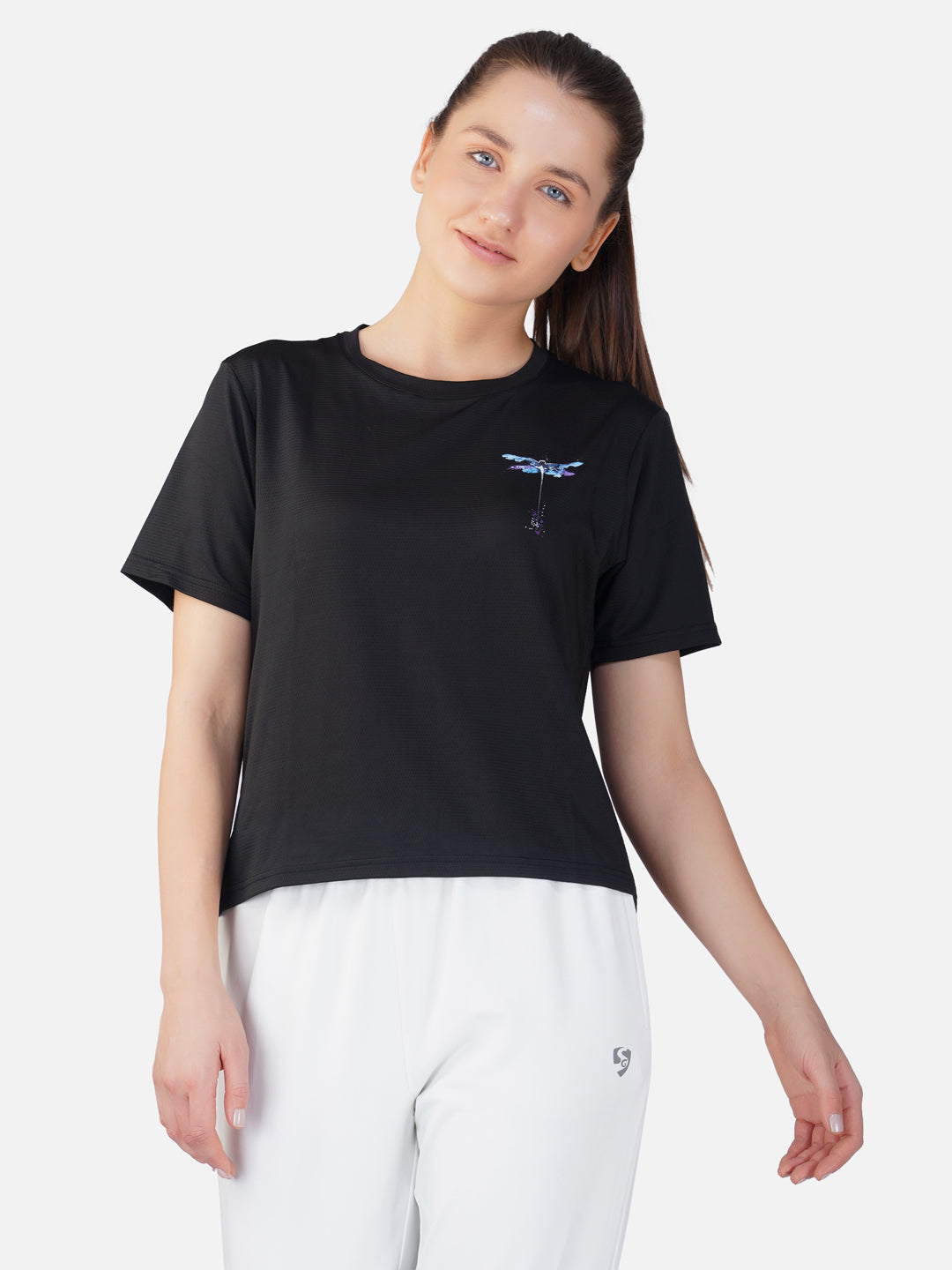 SG Women'S Round Neck T-Shirt for Womens & Girls | Ideal for Trail Running, Gym Fitness & Training, Jogging, Regular & Fashion Wear