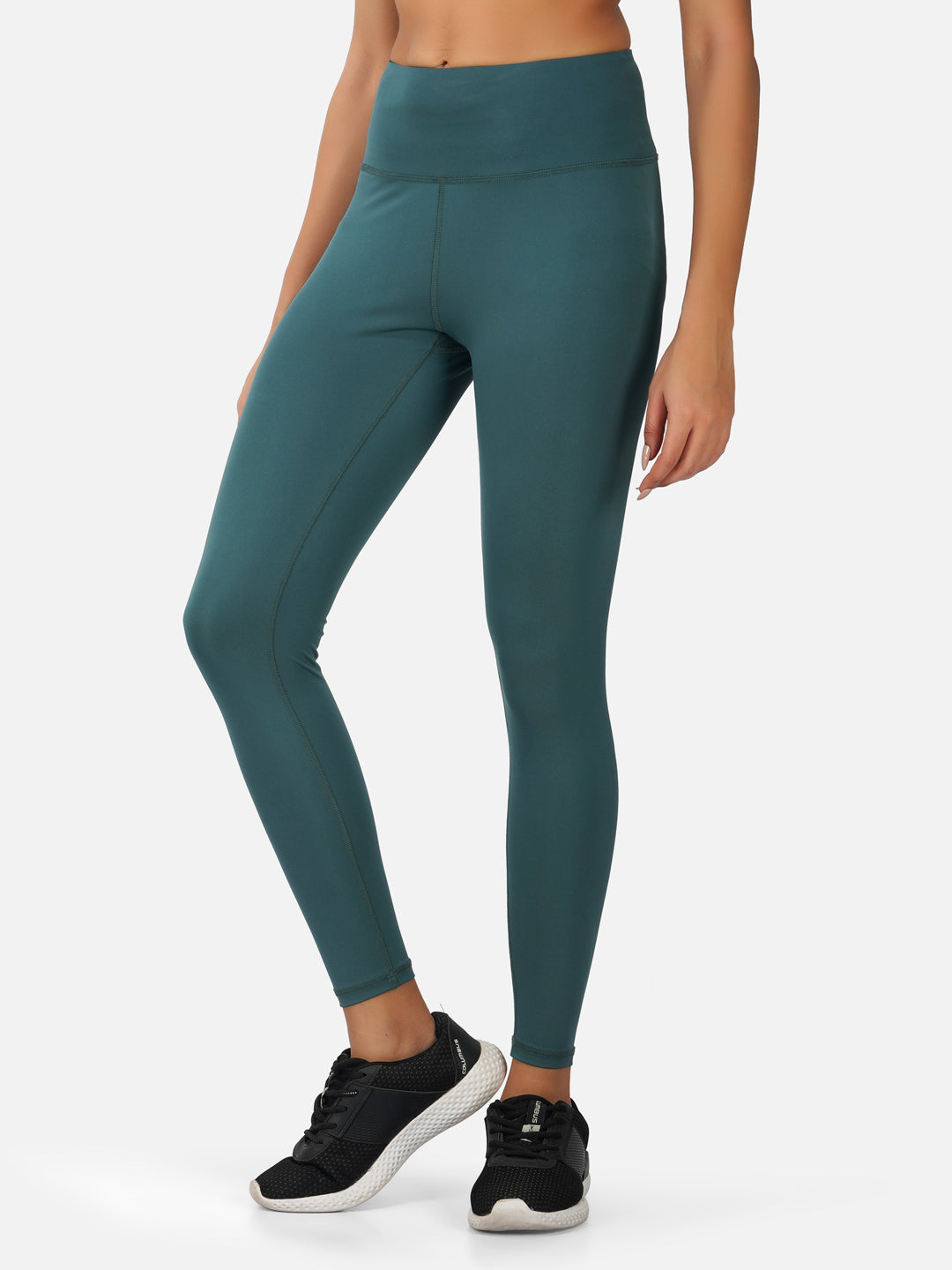 SG Legging For Womens & Girls, Light Carrot & Jasper Green | Ideal for Yoga, Cycling, Trail Running, Fitness & Training, Jogging, Gym Wear & Fashion Wear