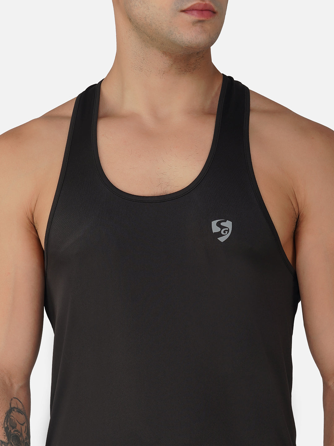 SG Regular Comfort Fit Vest For Mens & Boys, Carbon Black, Mid Grey, Marble White & Navy Blue | Ideal for Trail Running, Fitness & Training, Jogging, Gym Wear & Fashion Wear