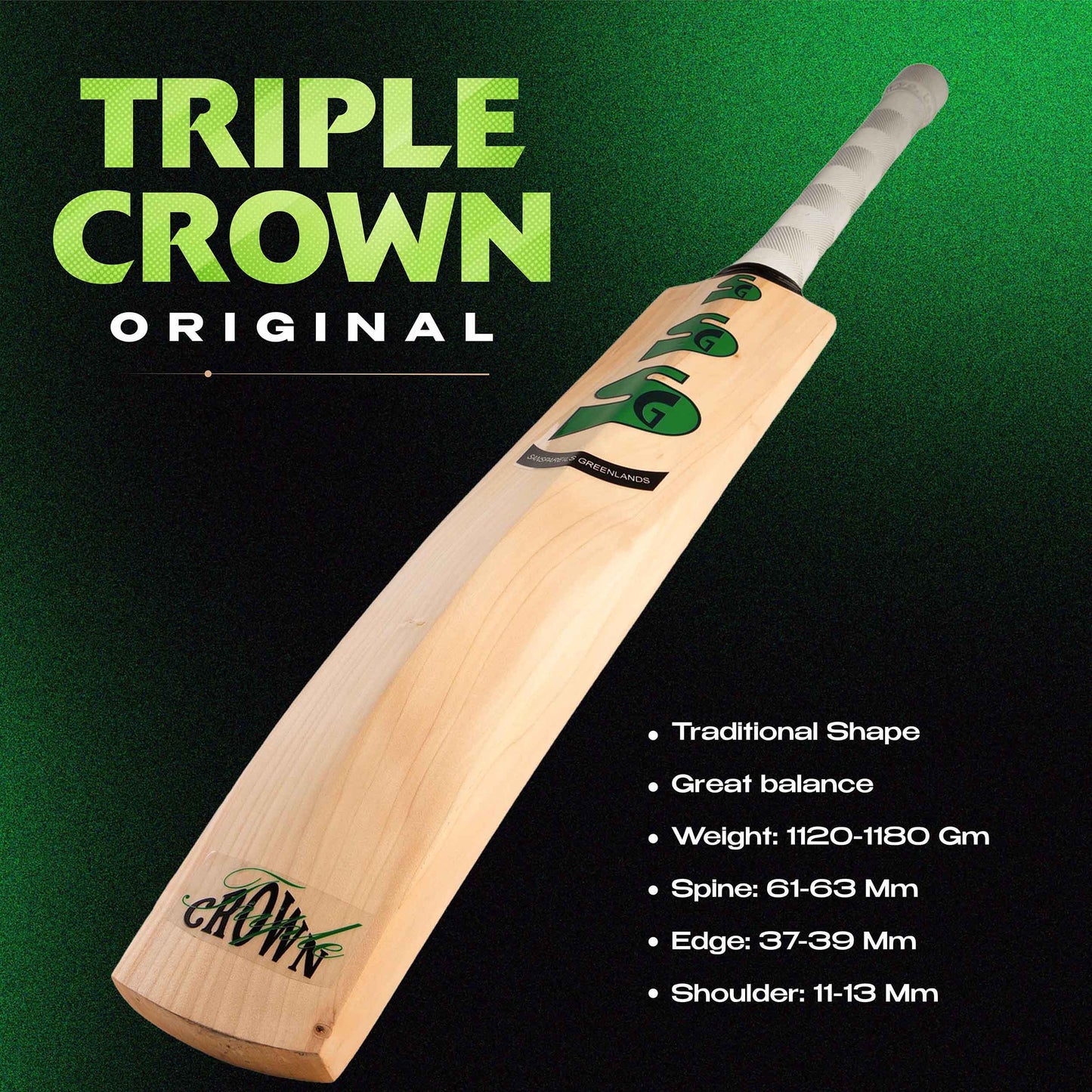 SG Triple Crown Original English Willow Cricket Bat